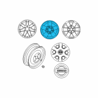 OEM 2014 Nissan Titan Aluminum Wheel Diagram - 40300-ZJ00A