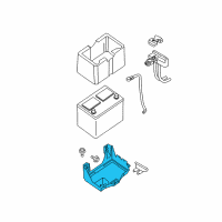 OEM 2008 Infiniti QX56 Bracket-Battery Diagram - 64860-7S000