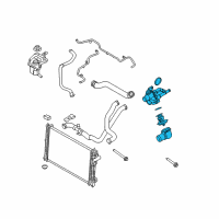 OEM Lincoln MKZ Thermostat Unit Diagram - 8M8Z-8A586-F