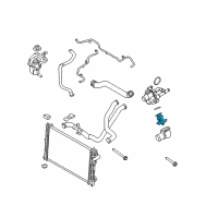 OEM 2009 Lincoln MKS Thermostat Diagram - 1X4Z-8575-A