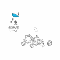 OEM Ford Explorer Sport Thermostat Housing Diagram - F7TZ-8594-A