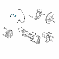 OEM 2018 Kia Sorento Brake Hose Assembly, Right Diagram - 58732C5000