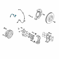 OEM Kia Sorento Brake Hose Assembly, Right Diagram - 58732C5000