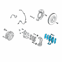 OEM 2019 Kia Sorento Pad Kit-Front Disc Brake Diagram - 58101C6A00