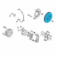 OEM Kia Sorento Disc-Front Wheel Brake Diagram - 51712C6000