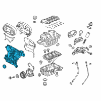 OEM Chevrolet Cruze Limited Cover, Engine Front(W/Oil Pump & Water Pump) Diagram - 55559302
