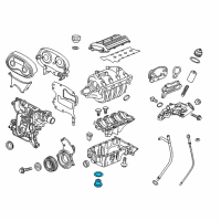 OEM 2017 Chevrolet Trax Drain Plug Diagram - 55568037