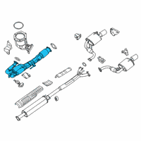 OEM 2020 Nissan Maxima Front W/Catalyst Converter Exhaust Tube Diagram - 200A0-4RF0A
