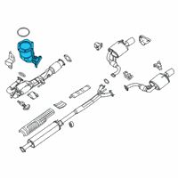 OEM 2020 Nissan Maxima Three Way Catalytic Converter Diagram - 208A2-4RA0A