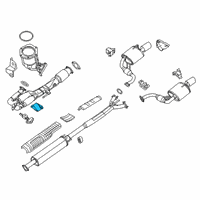 OEM 2011 Nissan Quest Mounting Assy-Exhaust Diagram - 20611-1AA2A