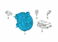 OEM 2021 Chevrolet Tahoe Clock Spring Diagram - 84966452