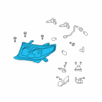 OEM 2010 Toyota Land Cruiser Composite Assembly Diagram - 81130-60D33