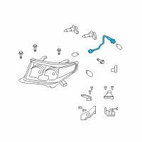 OEM Toyota Land Cruiser Socket & Wire Diagram - 81125-60D30