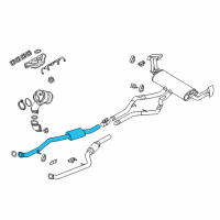OEM 2013 BMW X5 Centre Muffler Diagram - 18-30-7-600-488