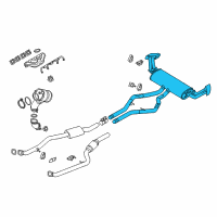 OEM BMW X5 Rear Muffler Diagram - 18-30-7-646-119