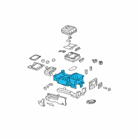 OEM 2012 Ram 3500 Console-Base Diagram - 1NN14XDVAB