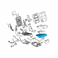 OEM 2019 GMC Yukon Seat Cushion Pad Diagram - 23470752