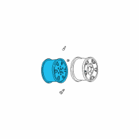OEM GMC K3500 Wheel Rim Diagram - 9592244
