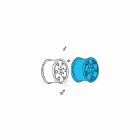 OEM Chevrolet P30 Wheel Rim Assembly-15 X 7 Diagram - 9591783