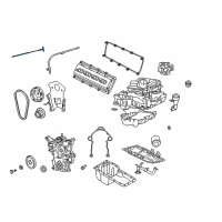 OEM 2009 Dodge Charger Indicator-Engine Oil Level Diagram - 53013835AC