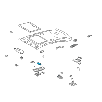 OEM 2010 Lexus LS600h Lamp Sub-Assy, Console Box Diagram - 81206-50070-B0