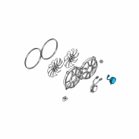 OEM Nissan Maxima Motor Assy-Fan Diagram - 21487-1AA0E