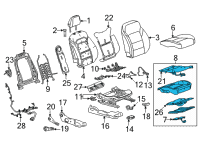 OEM Chevrolet Bolt EUV Seat Cushion Pad Diagram - 42791268