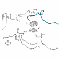 OEM 2015 Dodge Grand Caravan Line-Auxiliary A/C Suction Diagram - 68142916AA