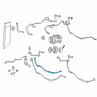 OEM 2011 Chrysler Town & Country Line-Auxiliary A/C Liquid Diagram - 68125528AA