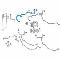 OEM Chrysler Line-A/C Suction Diagram - 68142915AA