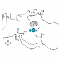 OEM 2019 Dodge Journey PULLY Kit-A/C Compressor Diagram - 68087441AB