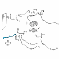 OEM Jeep Wrangler Seal-A/C Line Diagram - 68125530AA