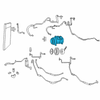 OEM 2016 Chrysler Town & Country COMPRESOR-Air Conditioning Diagram - 55111104AD