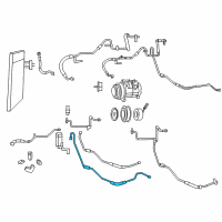 OEM Chrysler Town & Country Line-Auxiliary A/C Suction Diagram - 68125527AA