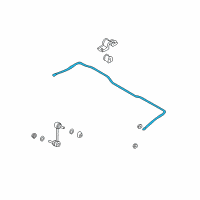 OEM Hyundai Tiburon Bar-Rear Stabilizer Diagram - 55511-2C000