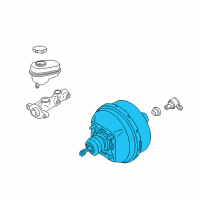 OEM Chevrolet SSR Power Brake Booster Diagram - 15247618