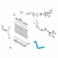 OEM 2015 Toyota Highlander Upper Hose Diagram - 16571-0P280