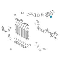 OEM 2015 Lexus RX350 Gasket, Water Inlet Housing, NO.2 Diagram - 16325-0P020