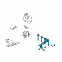 OEM Toyota Cable Set Diagram - 19037-75010