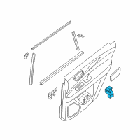 OEM Infiniti JX35 Rear Power Window Switch Assembly Diagram - 25421-3JA1A