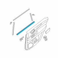 OEM 2018 Nissan Pathfinder Seal Rubber-Rear Door, LH Diagram - 82835-3JA0C