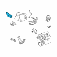 OEM 2003 Chevrolet Cavalier Mount Asm-Trans Front Diagram - 22617126