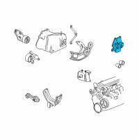 OEM 2005 Chevrolet Cavalier Mount Asm-Trans *Blue Diagram - 22171740