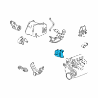 OEM 1995 Pontiac Sunfire Mount Asm-Engine *White Diagram - 22146735