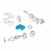 OEM 2008 Hyundai Azera Body & Switch Assembly-Steering & IGNTION Diagram - 81910-3L010