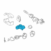 OEM 2007 Hyundai Azera Body & Switch Assembly-Steering & IGNTION Diagram - 81910-3L010