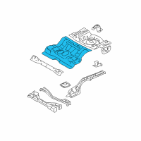 OEM 2012 Lincoln MKZ Center Floor Pan Diagram - 6E5Z-5411160-AA