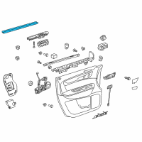 OEM 2011 GMC Acadia Belt Weatherstrip Diagram - 23160970