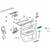 OEM 2008 GMC Acadia Handle Bezel Diagram - 25815889