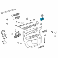 OEM Chevrolet Switch Asm-Front Side Door Window & Rear Side Door Window (W*Ebony Diagram - 20945129